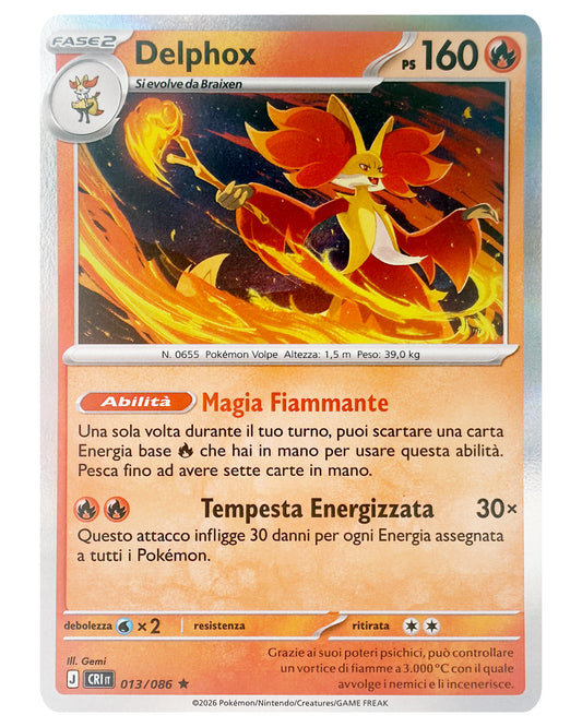 013-086 CRI Delphox - HOLO