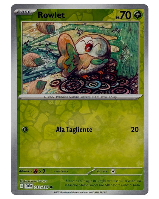 013-197 OBF Rowlet - REVERSE - ITALY