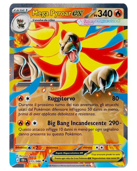 015-086 CRI Mega Pyroar ex