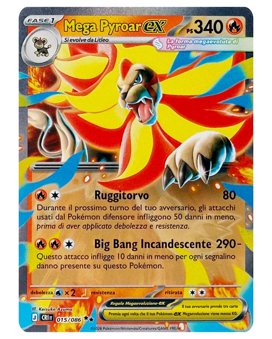 015-086 CRI Mega Pyroar ex