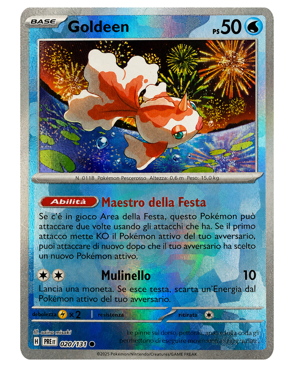 020-131 PRE Goldeen - REVERSE PK BALL - ITALIAN