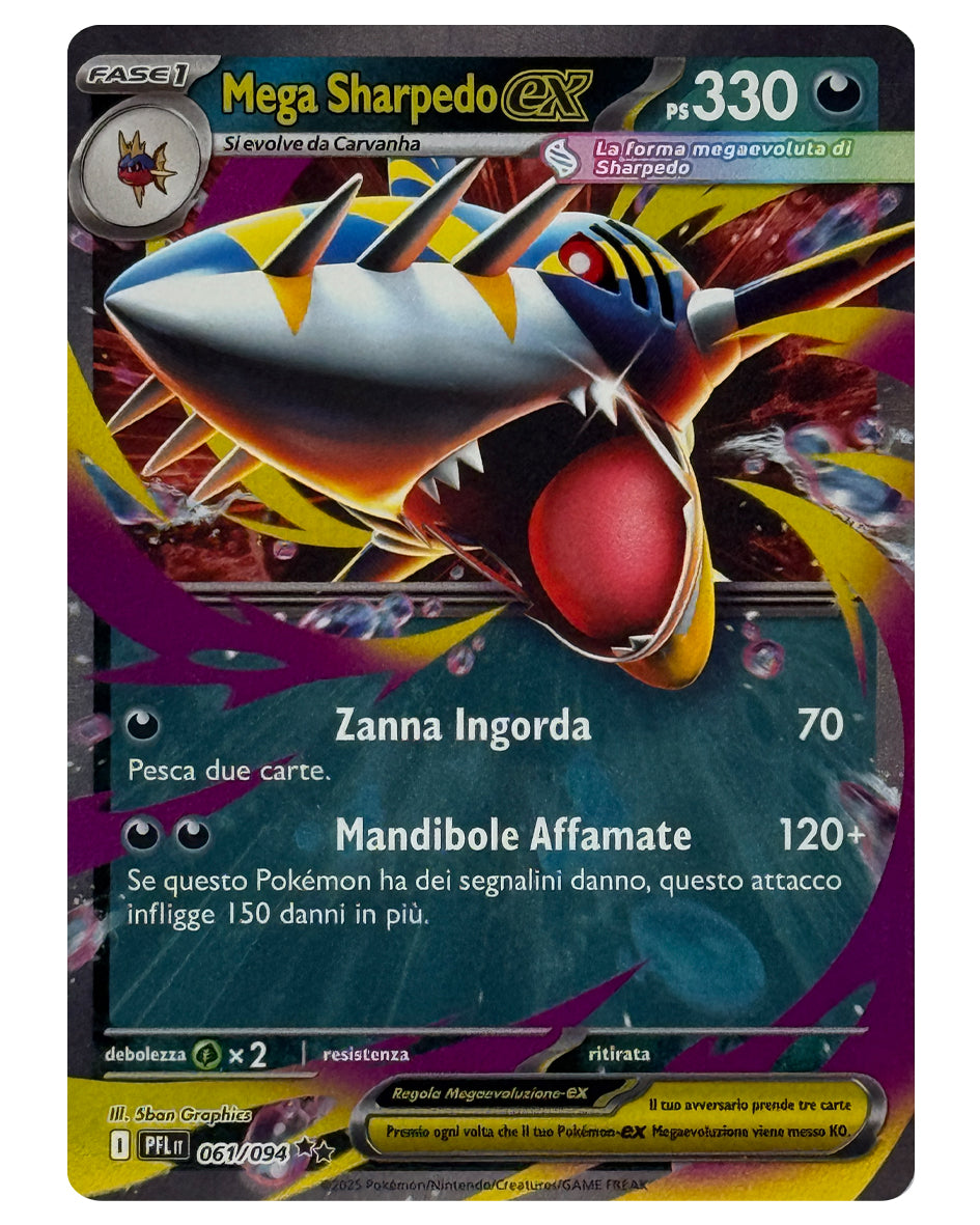 061-094 PFL Mega Sharpedo ex - ITALY