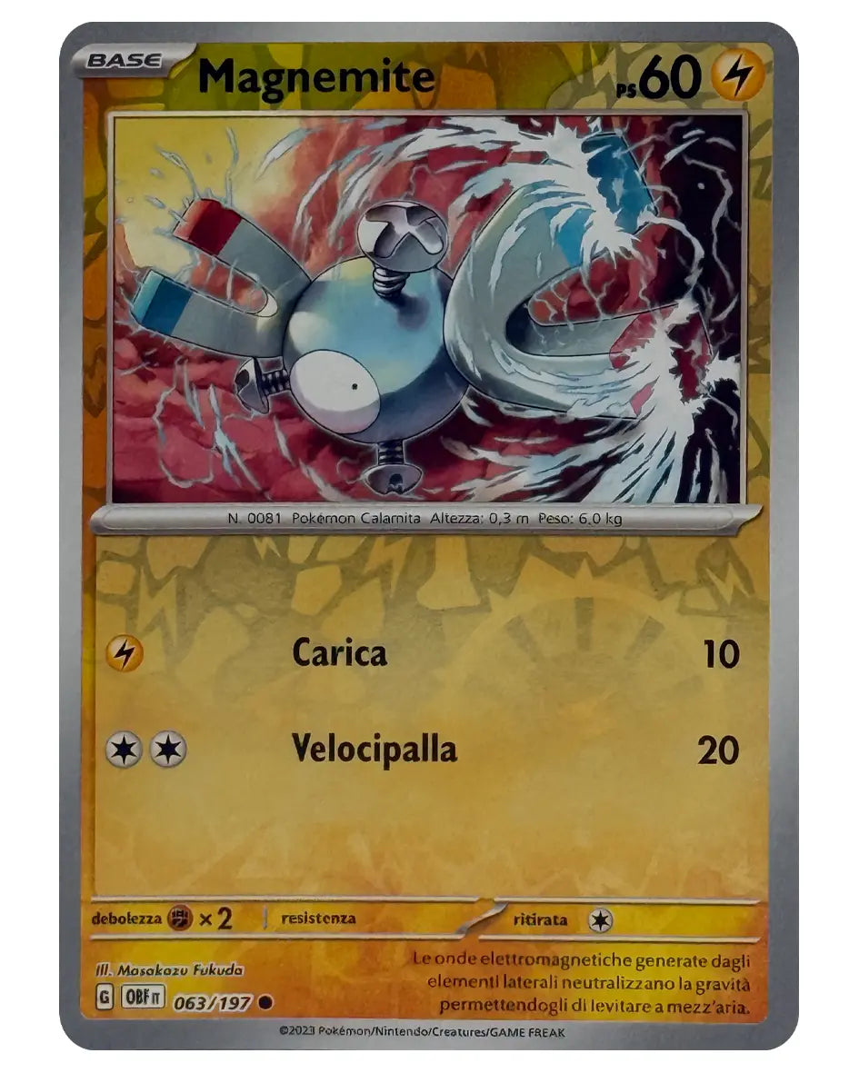 063-197 OBF Magnemite - REVERSE - ITALY
