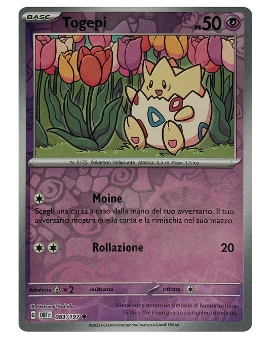 083-197 OBF Togepi - REVERSE - ITALY