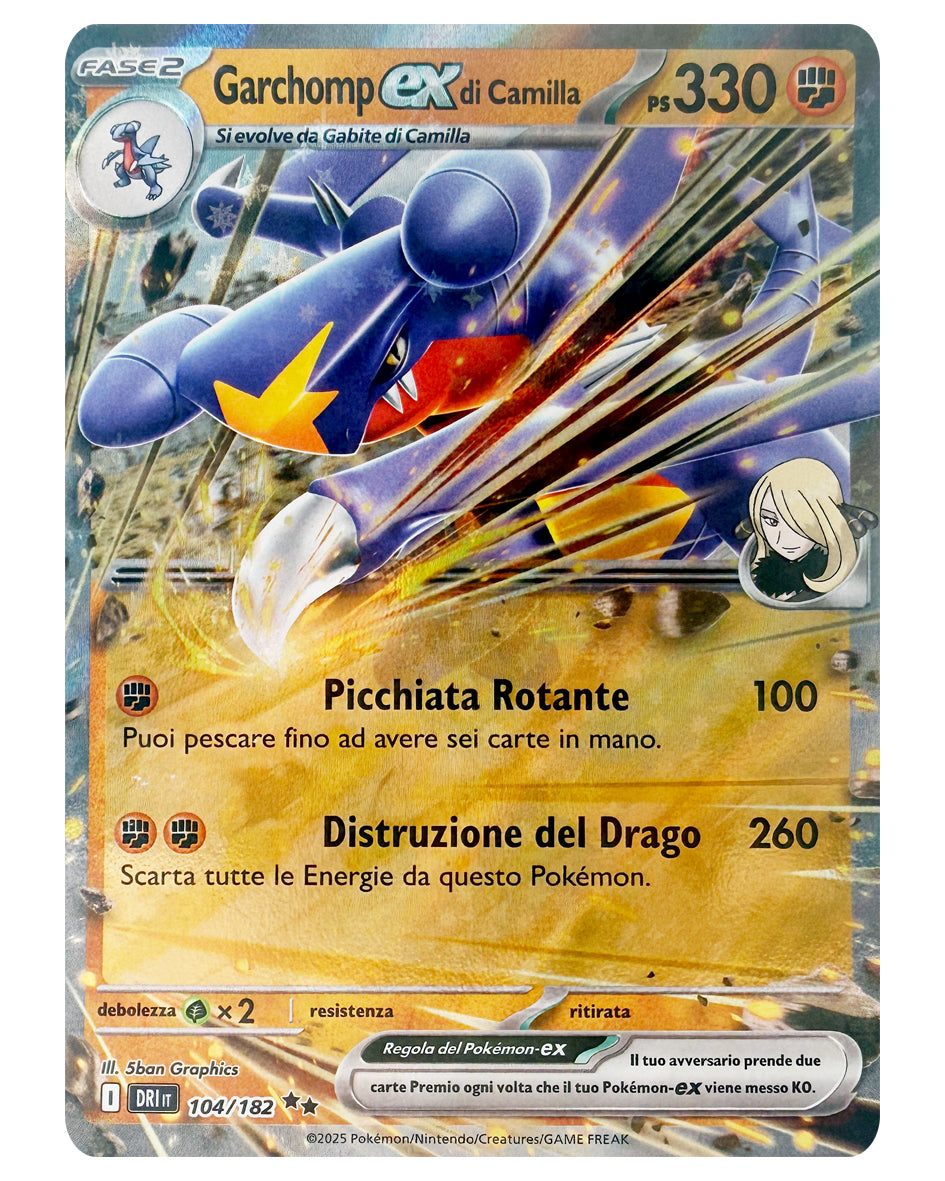 104-182 DRI Garchomp ex di Camilla