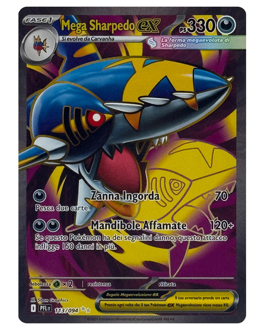 113-094 PFL Mega Sharpedo ex - ITALY