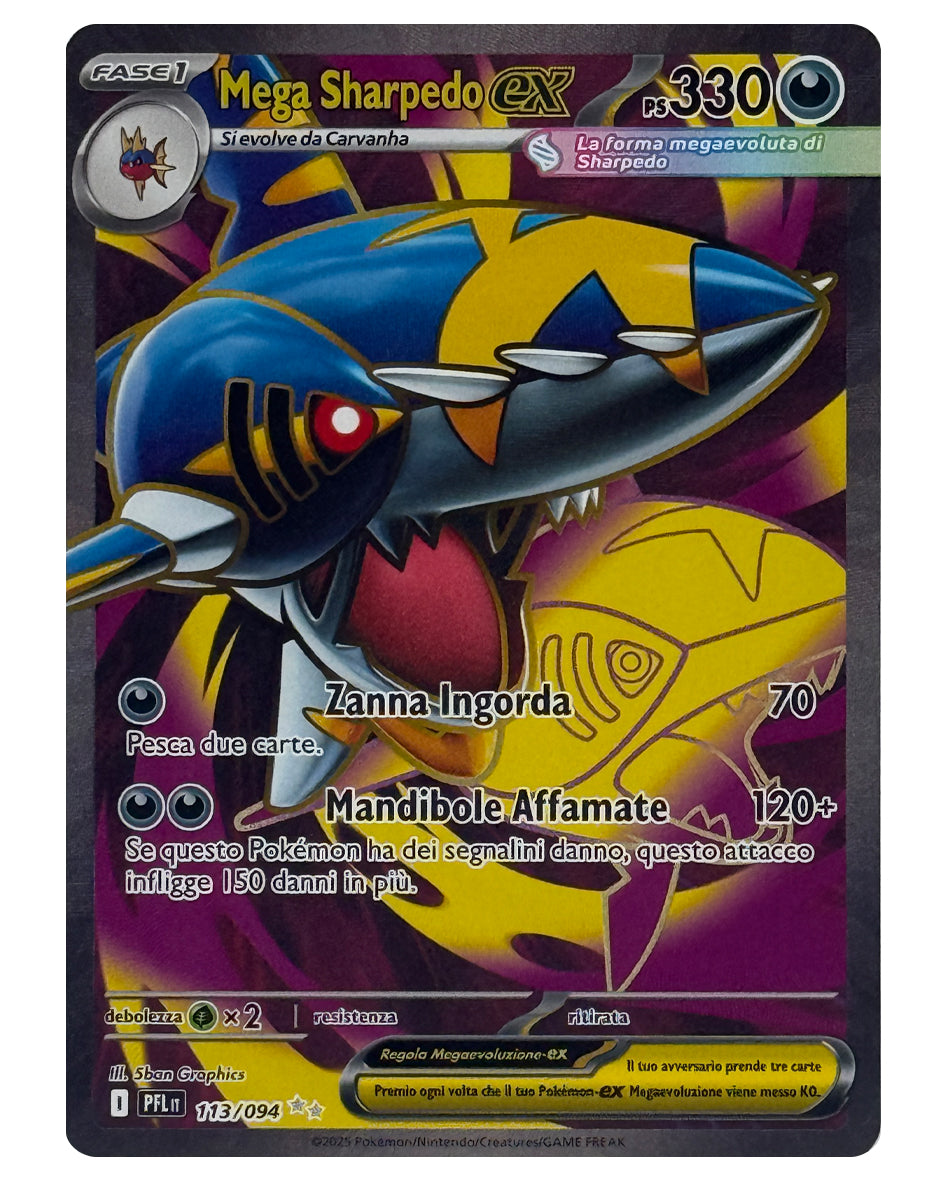 113-094 PFL Mega Sharpedo ex - ITALY