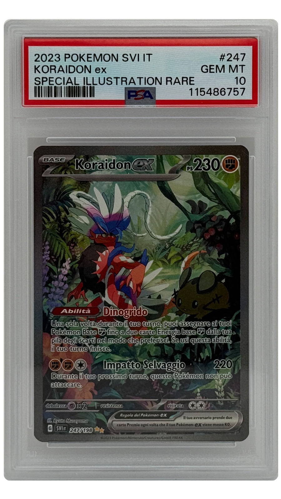 247-198 Koraidon ex - SN [115486757] - ITALY - PSA10