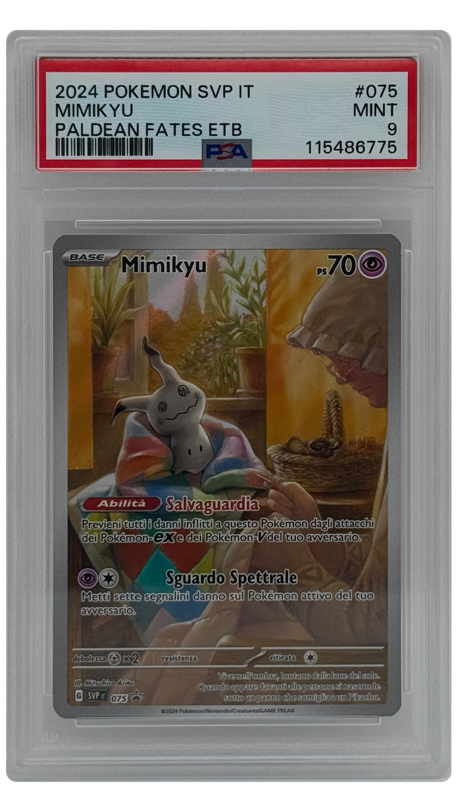 SVP-075 Mimikyu SN [115486775] - ITALY - PSA9