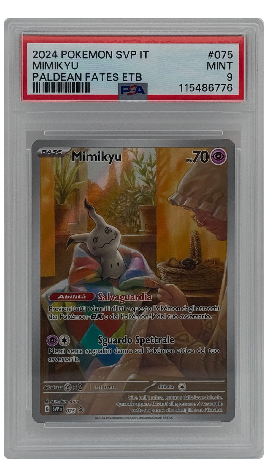 SVP-075 Mimikyu SN [115486776] - ITALY - PSA9