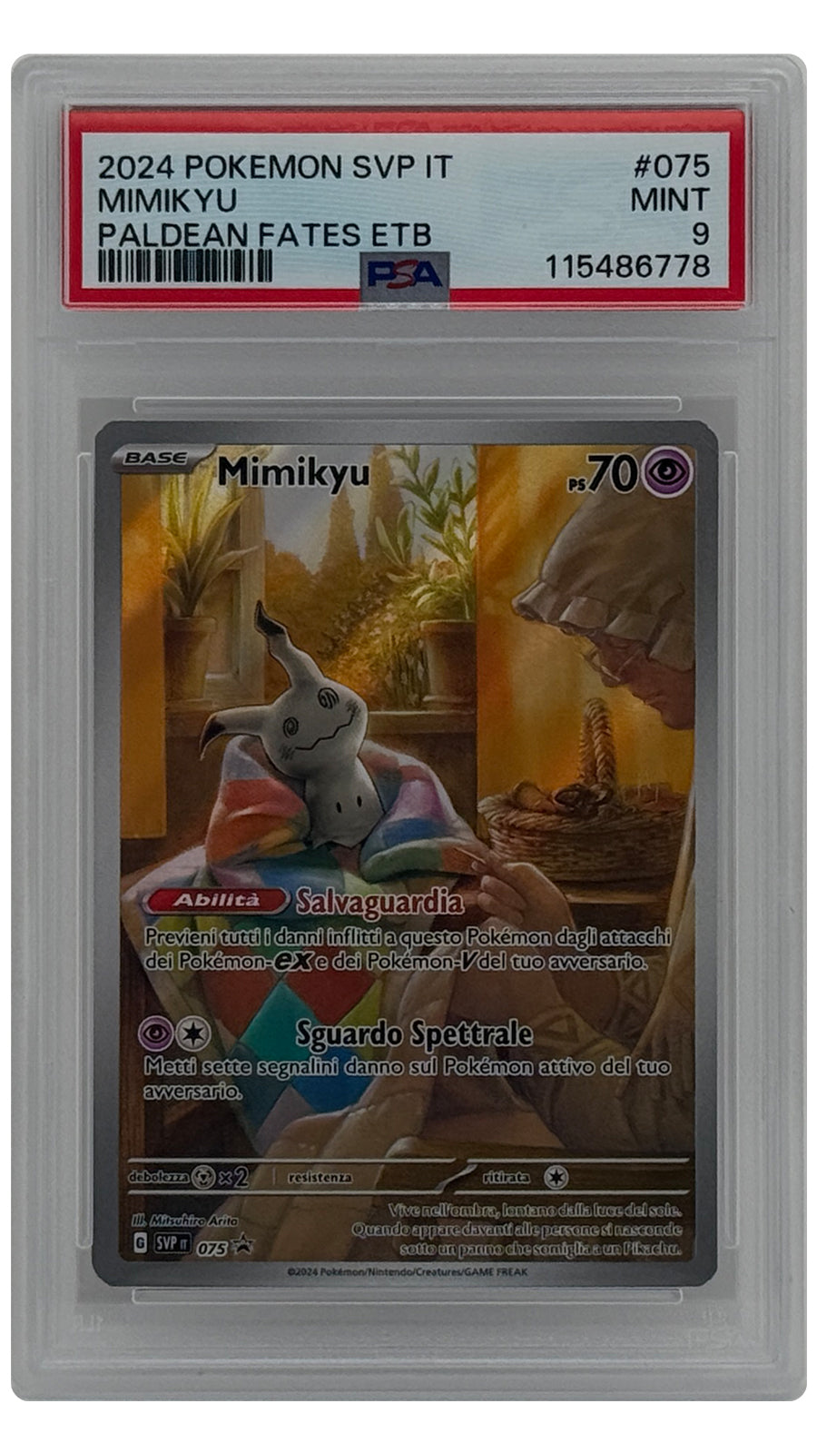 SVP-075 Mimikyu SN [115486778] - ITALY - PSA9