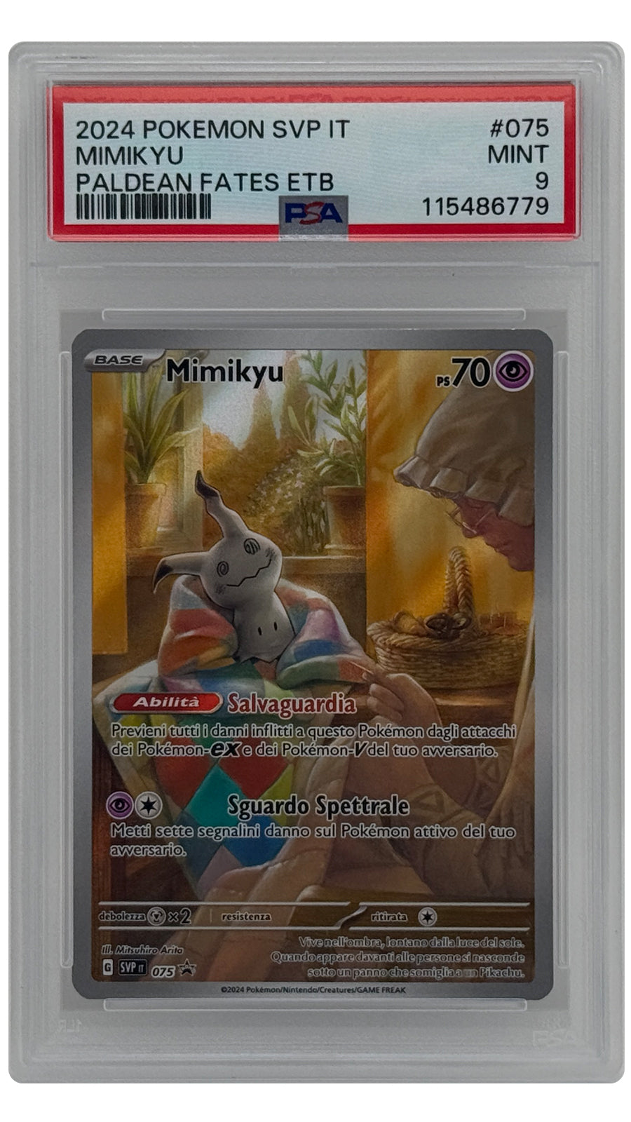 SVP-075 Mimikyu SN [115486779] - ITALY - PSA9