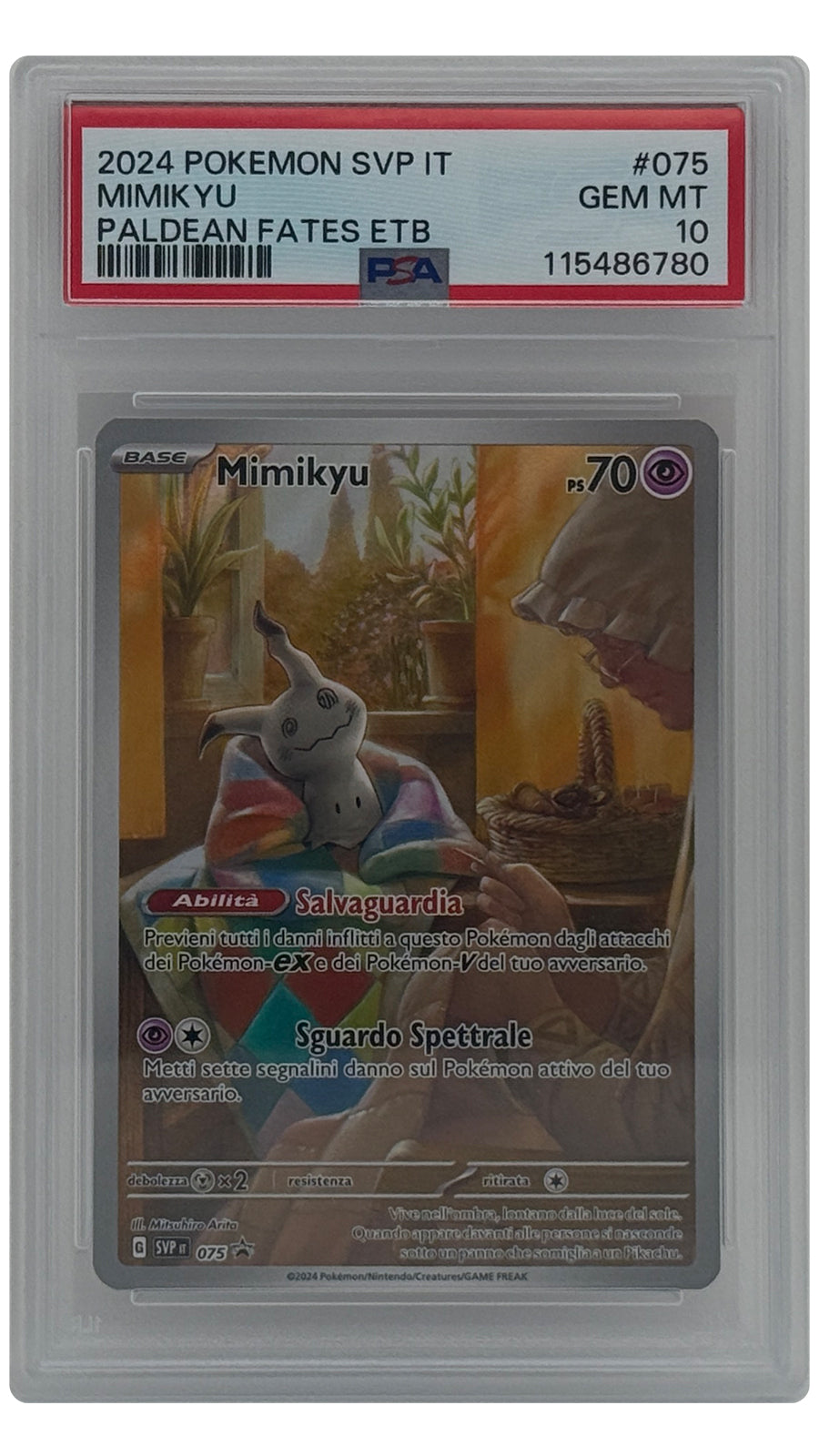 SVP-075 Mimikyu SN [115486780] - ITALY - PSA10