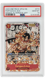 OP02-013 Portgas.D.Ace - SN [121419156] - ENGLISH - PSA 10