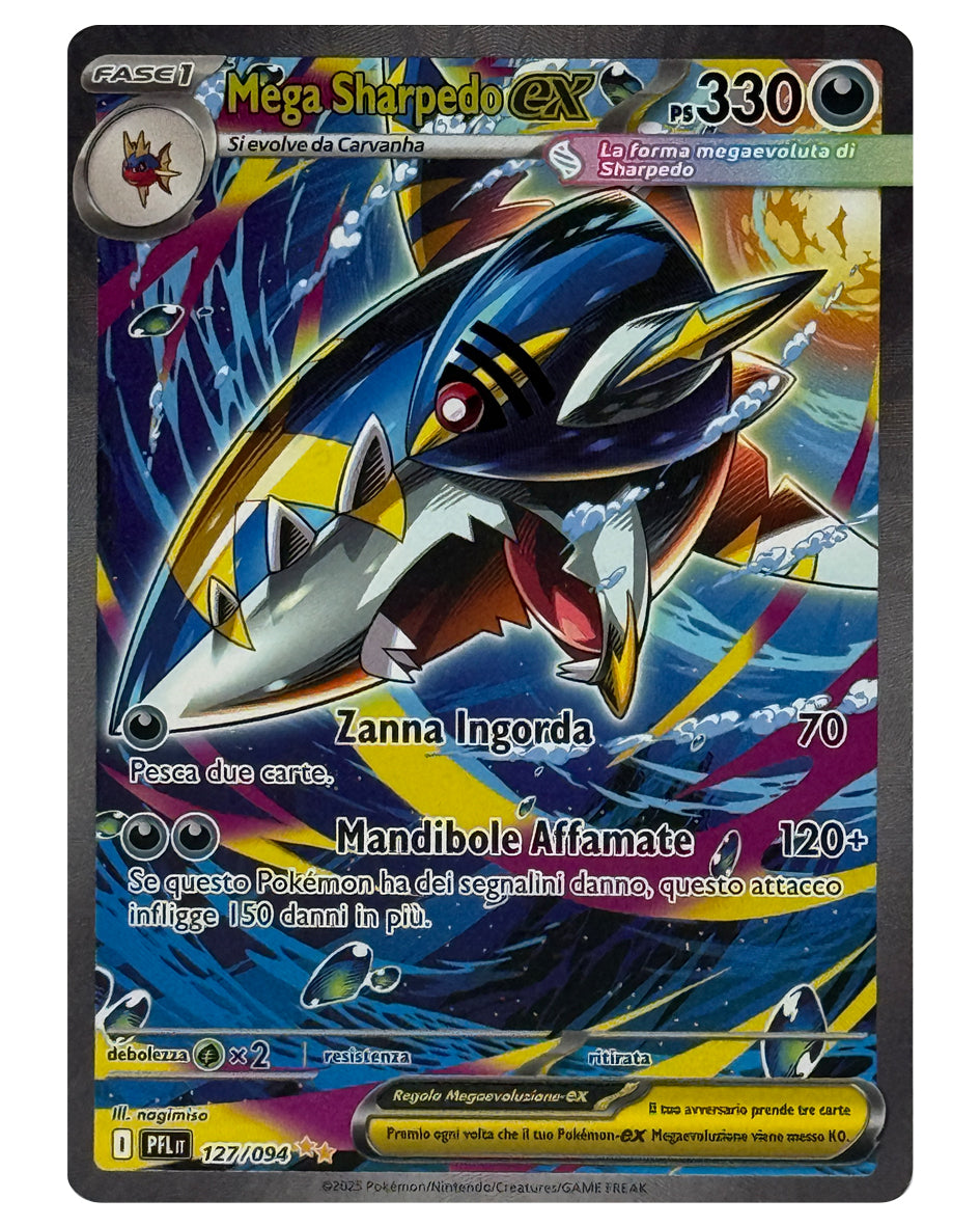 127-094 PFL Mega Sharpedo ex - ITALY