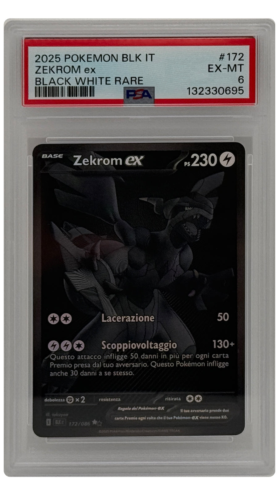 172-086 Zekrom ex SN [132330695] - ITALY - PSA6