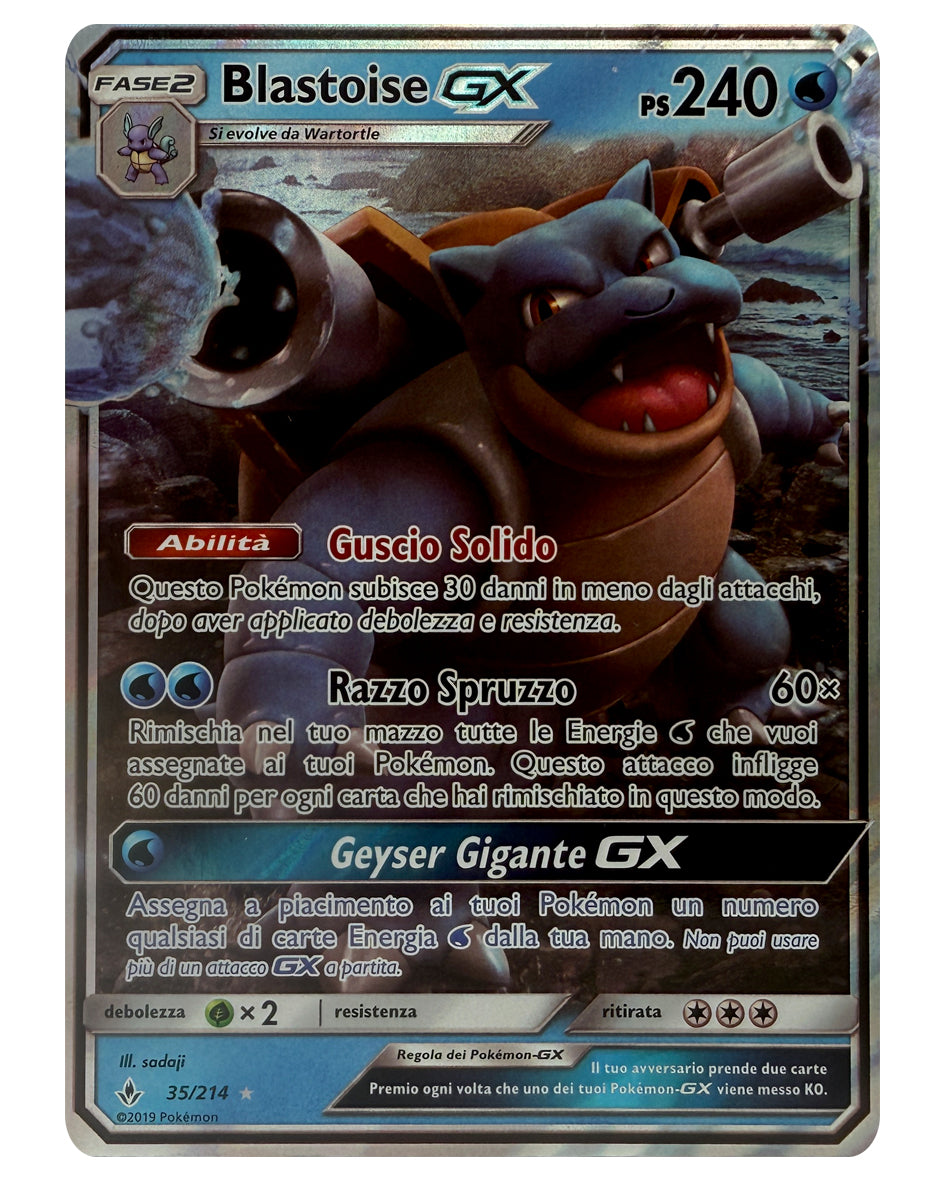 35-214 UNB Blastoise GX