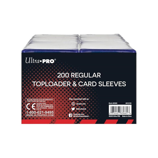Ultra Pro – Pacchetto da 200 Toploader Regular 63.5mm x 88.9mm TOP LOADER