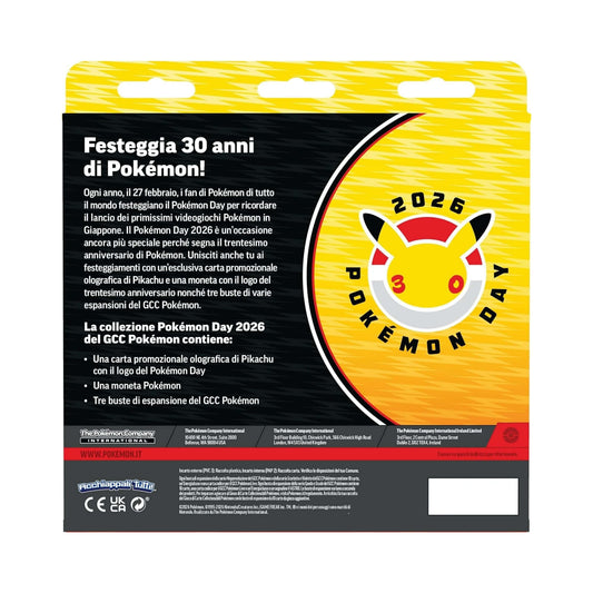 Pikachu Anniversario 30 Anni - Pokémon Day 2026 - ITALY