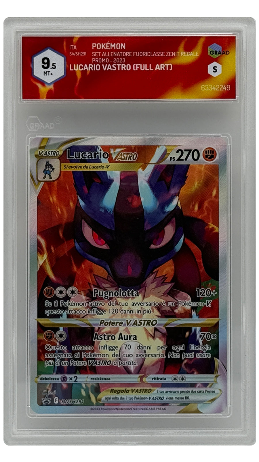 SWSH291 Lucario V ASTRO - SN [63342249] - ITALY - GRAAD 9.5