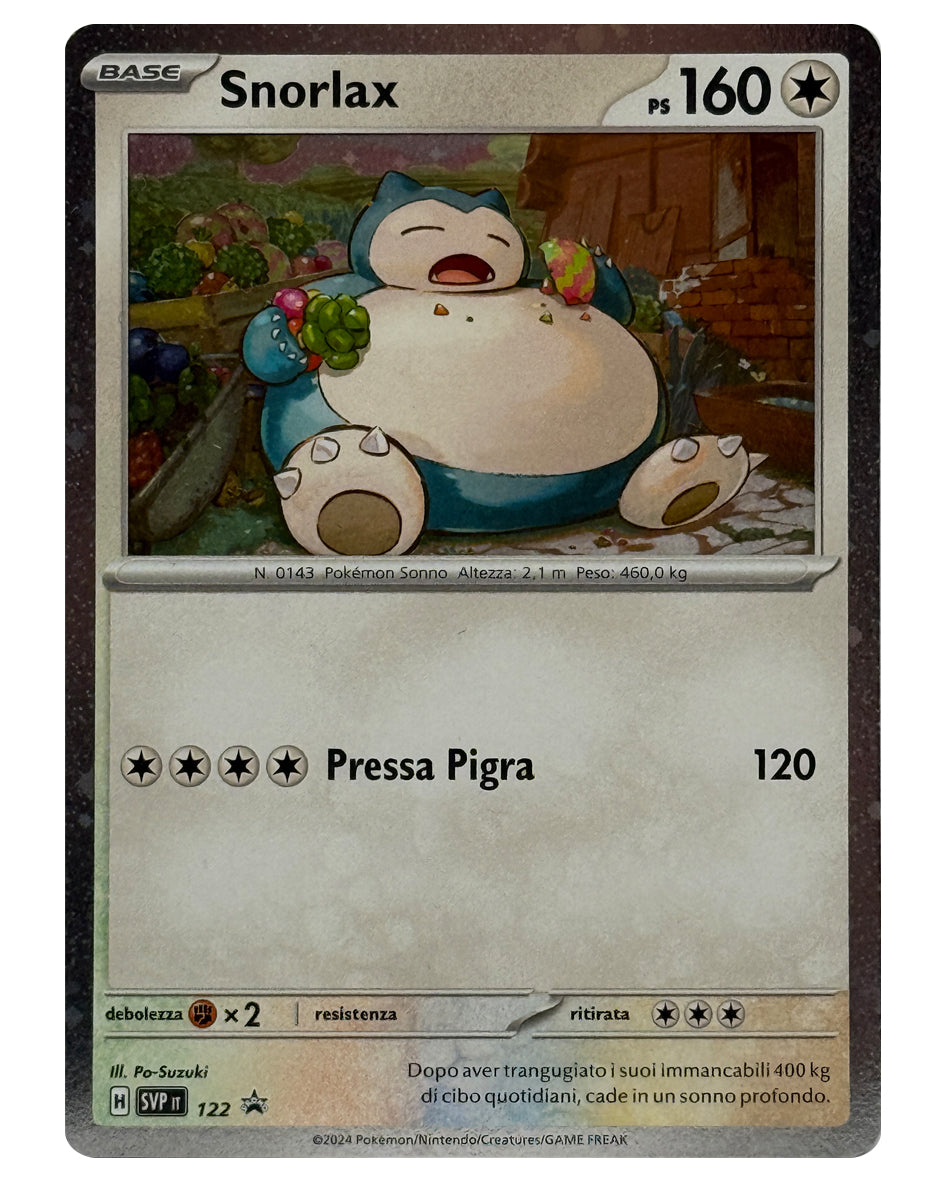 SVP 122 Snorlax - Black Star Promos - ITALY