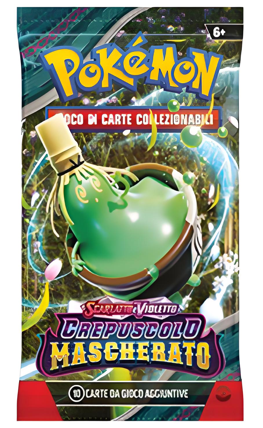 Bustine Pokémon Crepuscolo Mascherato 4 Art Work - Scarlato & Violetto - ITALY