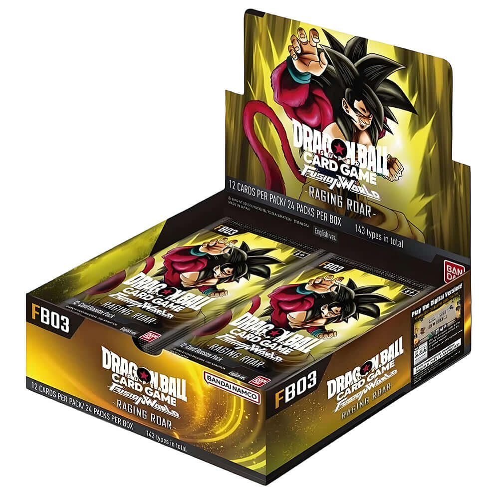 FB03 Raging Roar Booster Box 24X - Dragonball Super Card Game Fusion World - ENGLISH