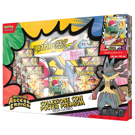 Mega Lucario Collezione Premium - Pokémon Mega Evoluzione Ascesa Eroica - ITALY