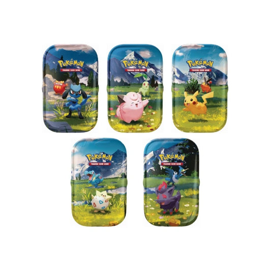 Pokémon Megaevoluzione Ascesa Eroica Mini Tin Prodotto Sigillato 10X - ITALY