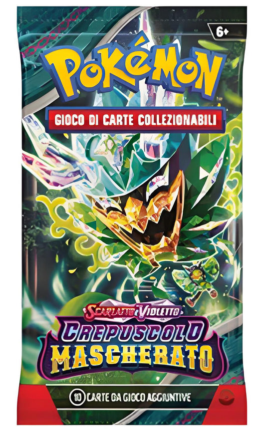 Bustine Pokémon Crepuscolo Mascherato 4 Art Work - Scarlato & Violetto - ITALY