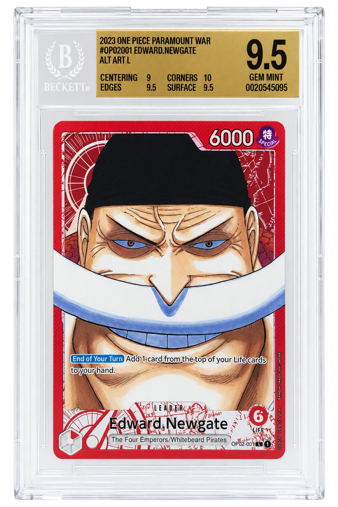 OP02-001 Edward.Newgate - SN [0020545095] - ENGLISH - BGS 9.5
