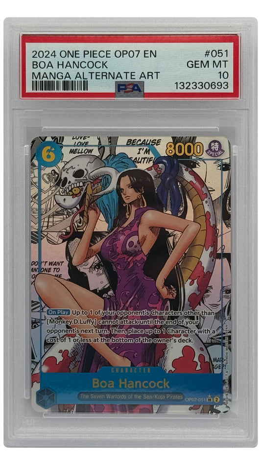 OP07-051 MANGA Boa Hancock - SN [132330693] - ENGLISH - PSA 10