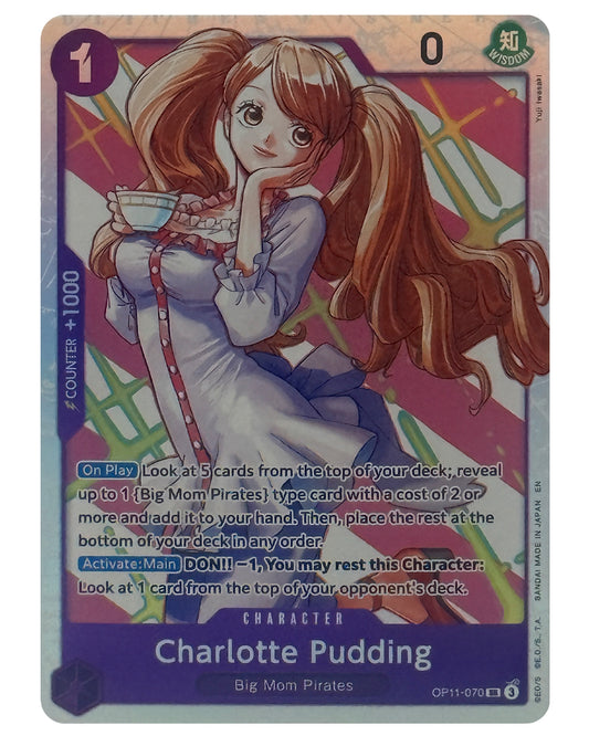 OP11-070 SR Charlotte Pudding V.1 - ENGLISH