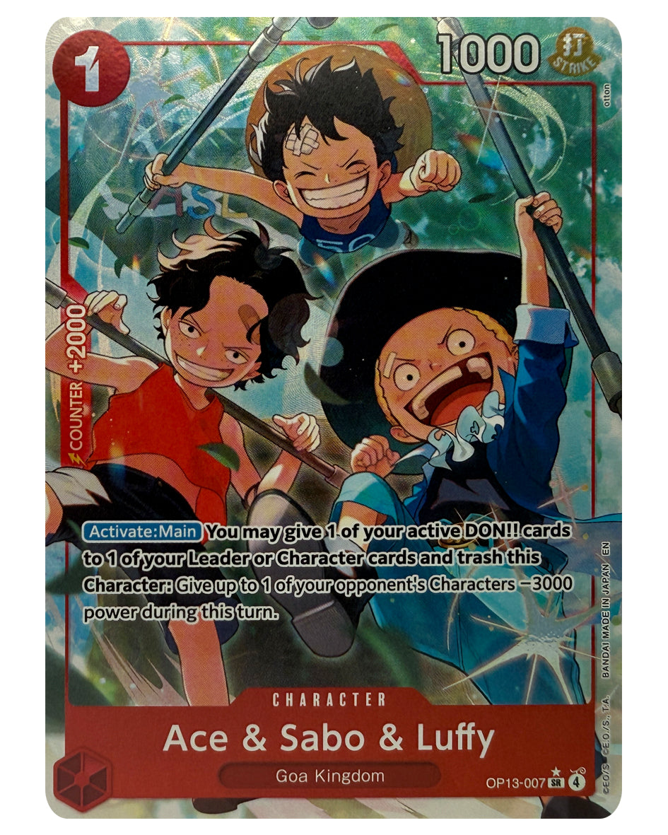 OP13-007 AA Ace & Sabo & Luffy