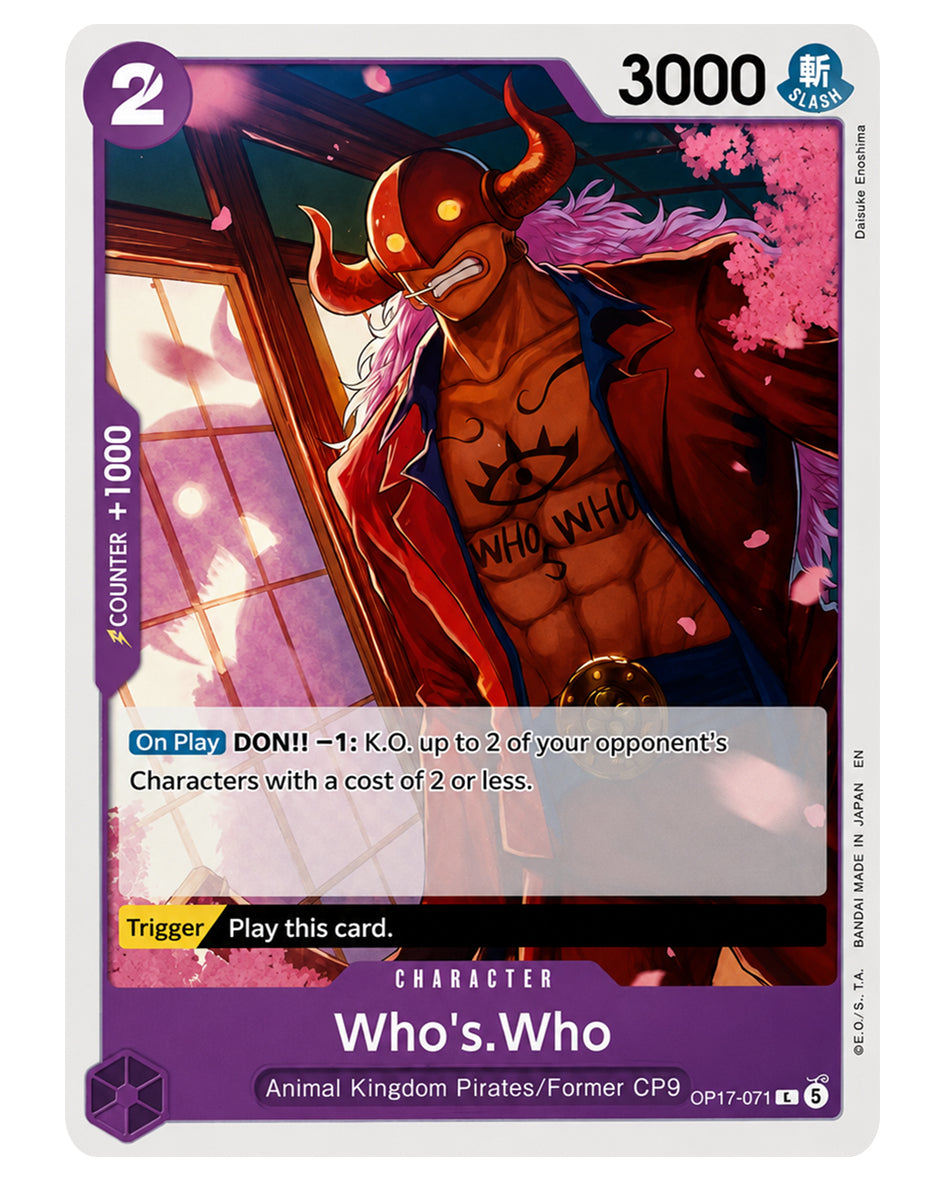 OP17-071 C Who's.Who - ENGLISH