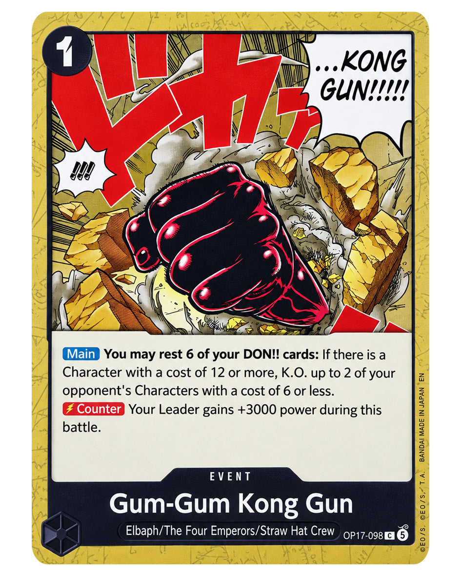 OP17-098 C Gum-Gum Kong Gun - ENGLISH