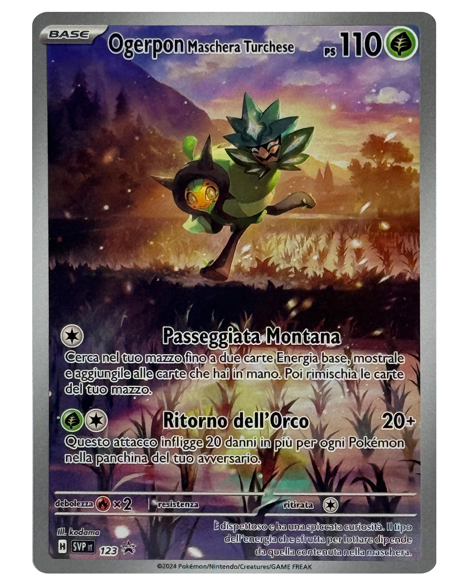 SVP 123 Ogerpon Maschera Turchese - Black Star Promos - ITALY