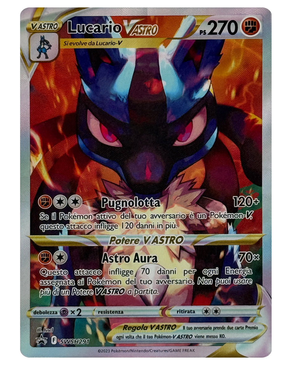 SWSH 291 Lucario VASTRO - Black Star Promos - ITALY