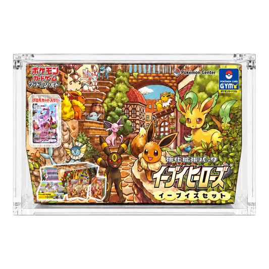 Teca Magnetica Per Eevee Heroes GYM BOX Pokémon Center Gioco di Carte Collezionabili