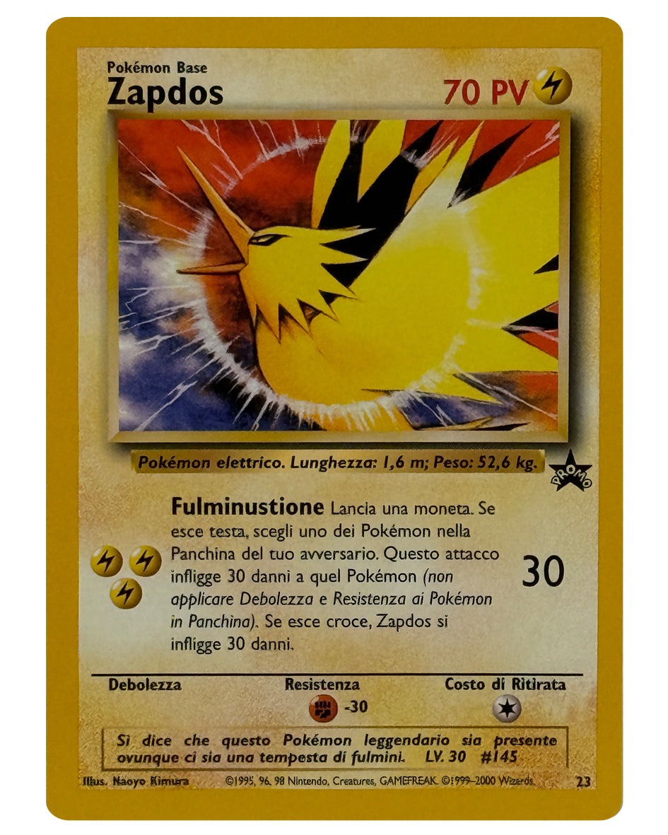 WP 23 Zapdos - Black Star Promos - ITALY