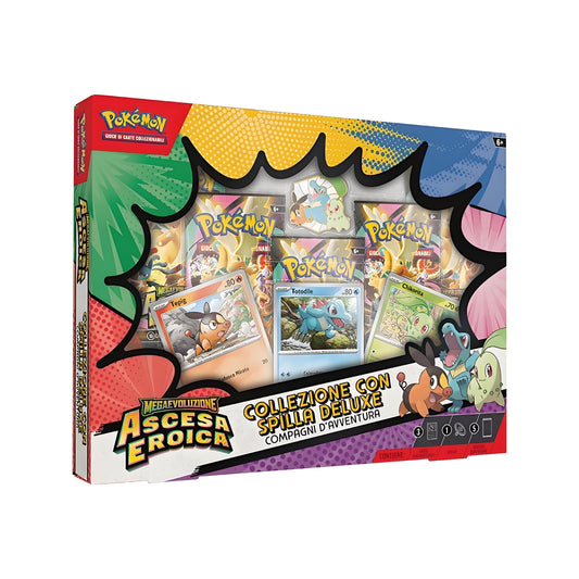 Starter Collezione con Spilla Deluxe - Pokémon Mega Evoluzione Ascesa Eroica - ITALY